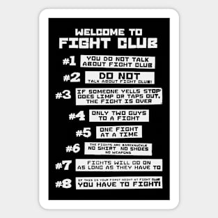 Fight Club Rules Magnet